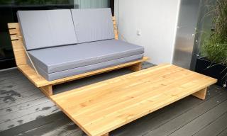 Vonkajší futon sofa